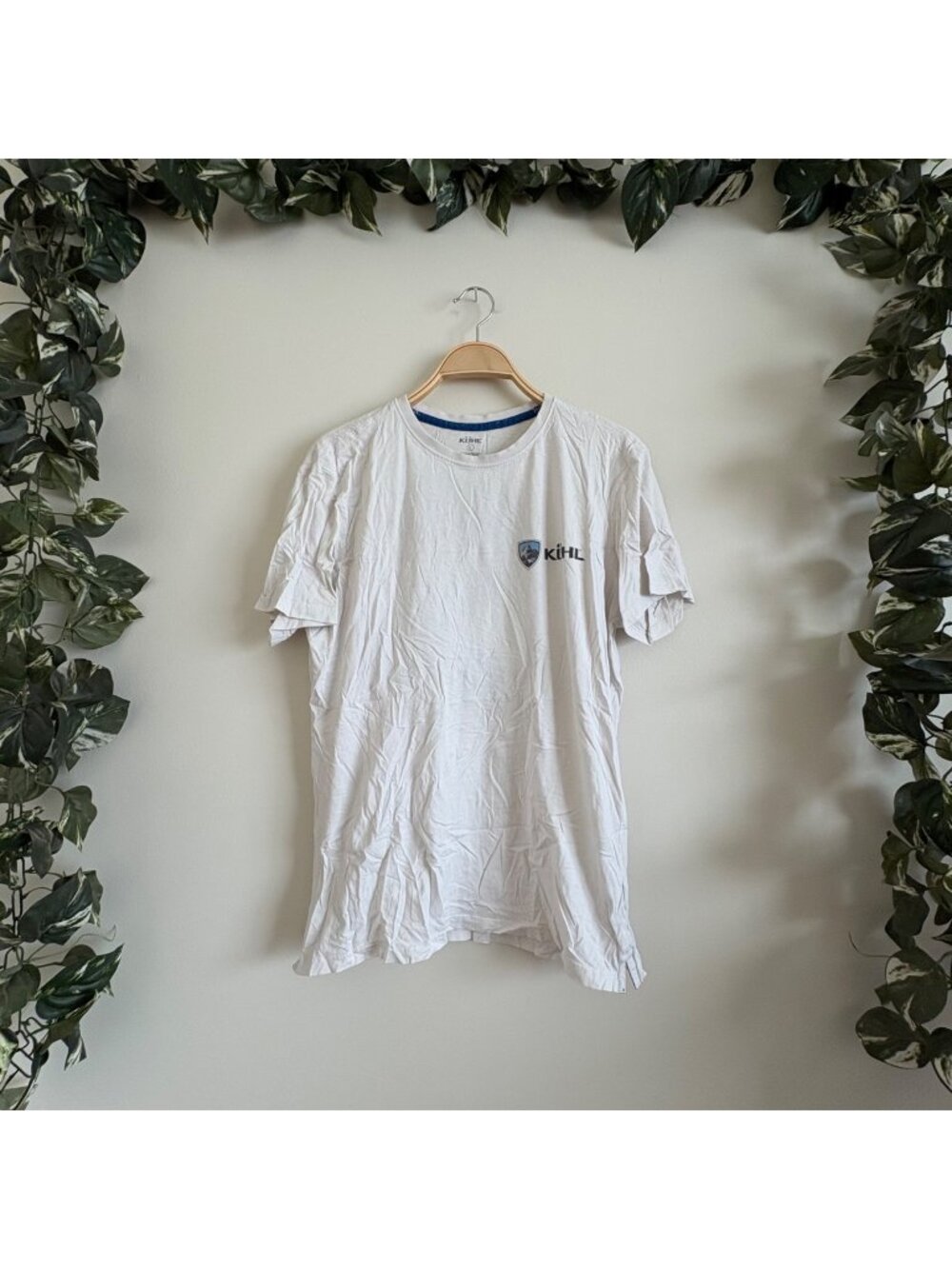 Kuhl Wildfibre Graphic Short Sleeve Shirt White Mountain Men’s Size L